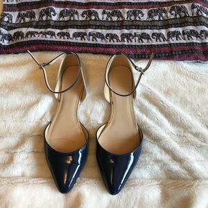 Nine West Blue&Silver Flats